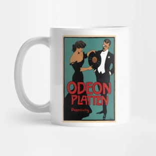 Odeon Platten Germany Vintage Poster 1900 Mug